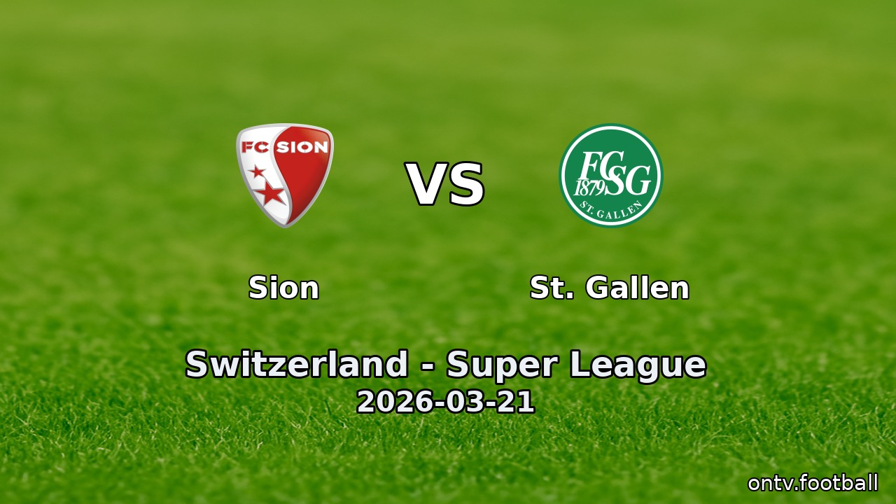 Sion vs St. Gallen