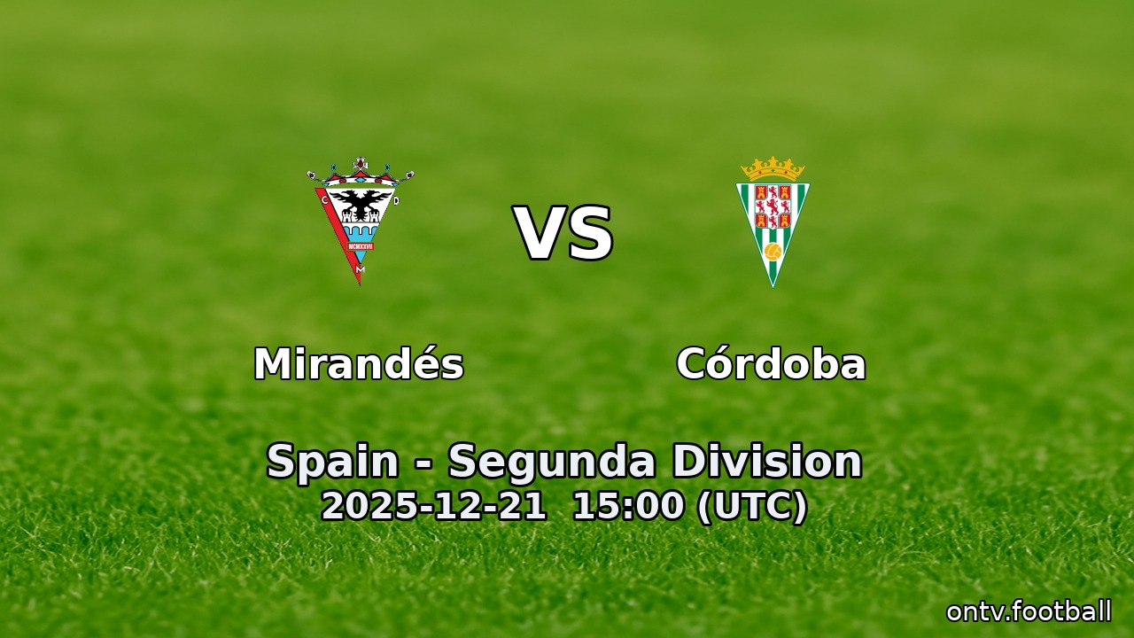 Mirandés vs Córdoba