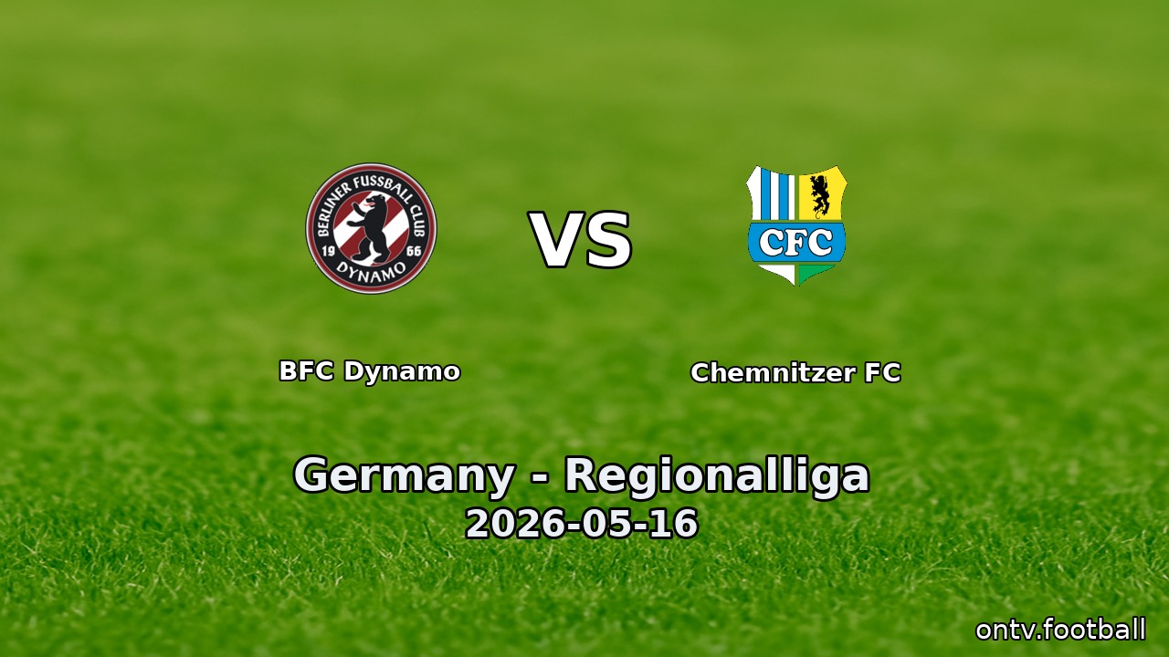 BFC Dynamo vs Chemnitzer FC