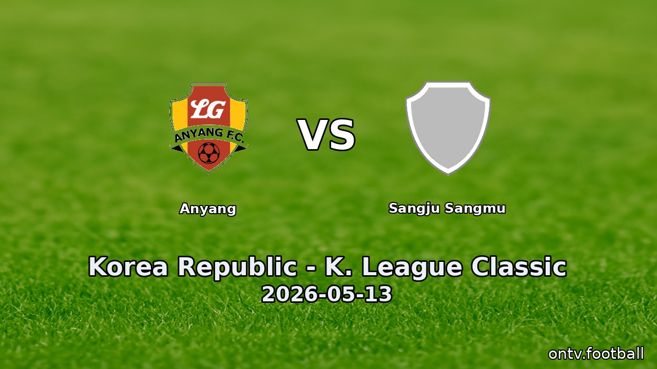 Anyang vs Sangju Sangmu