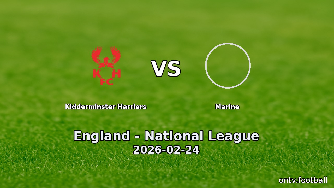 Kidderminster Harriers vs Marine