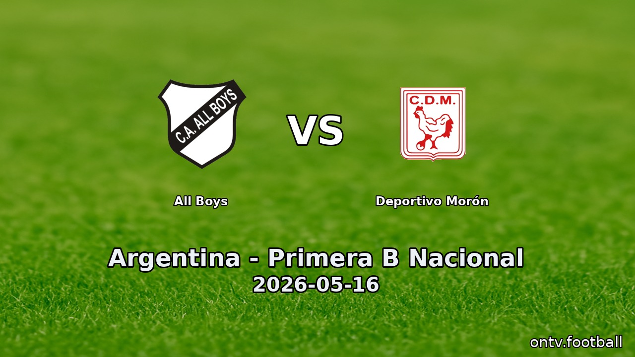 All Boys vs Deportivo Morón