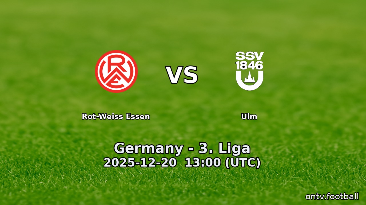 Rot-Weiss Essen vs Ulm