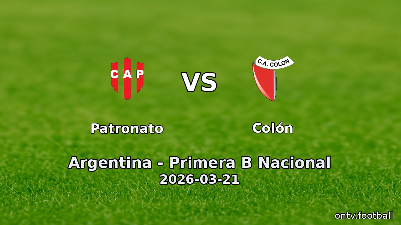 Patronato vs Colón