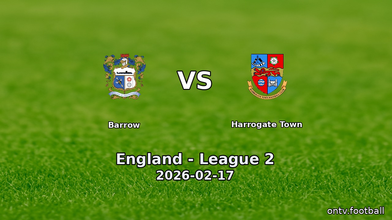 Barrow vs Harrogate Town