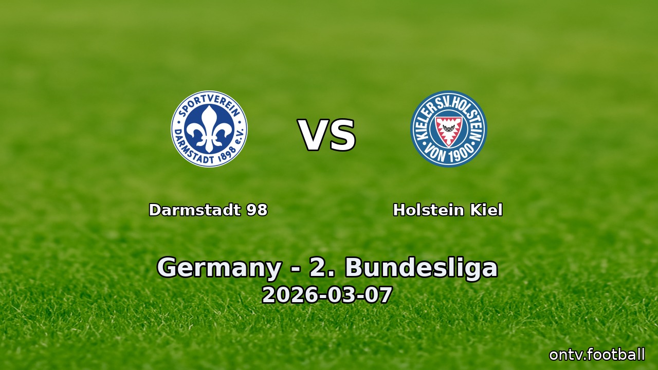 Darmstadt 98 vs Holstein Kiel