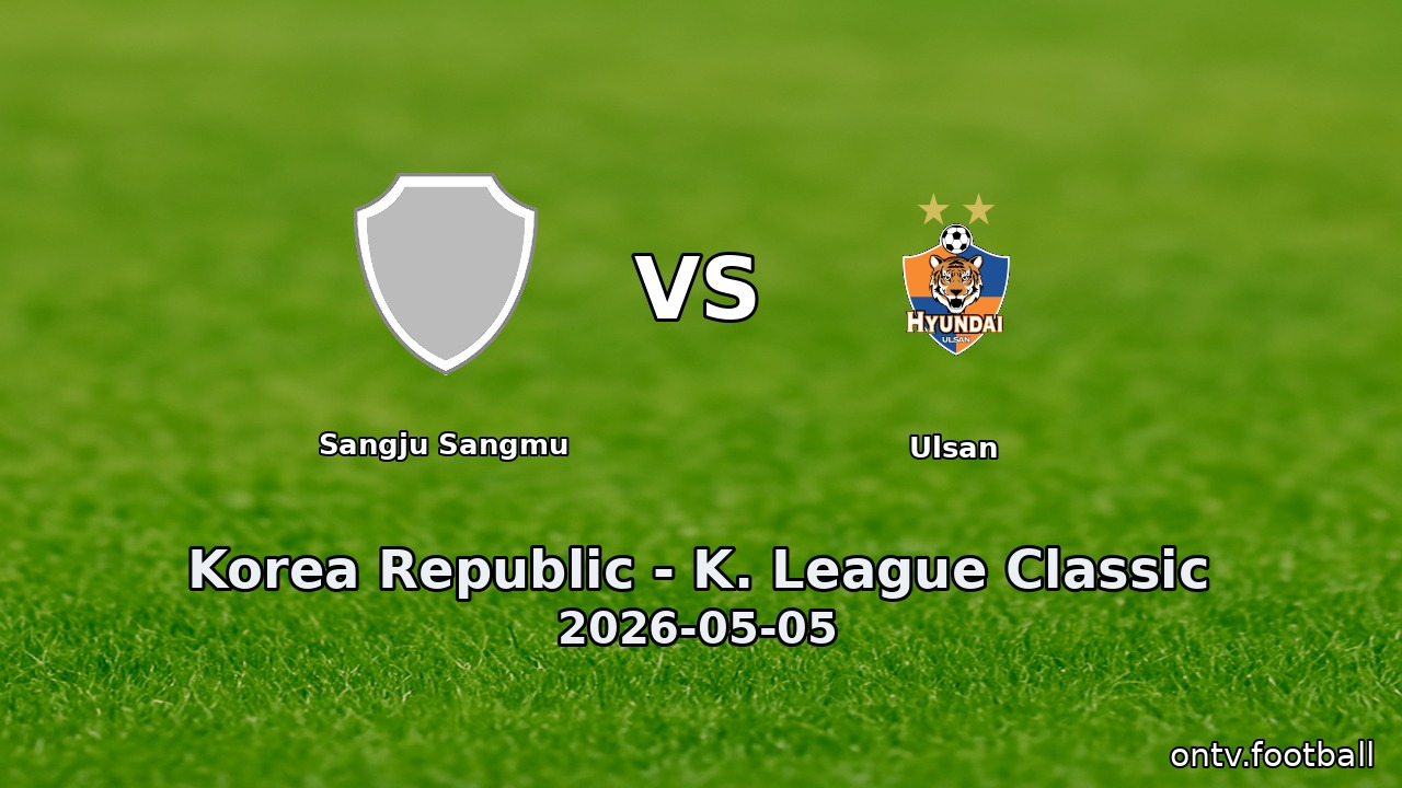 Sangju Sangmu vs Ulsan