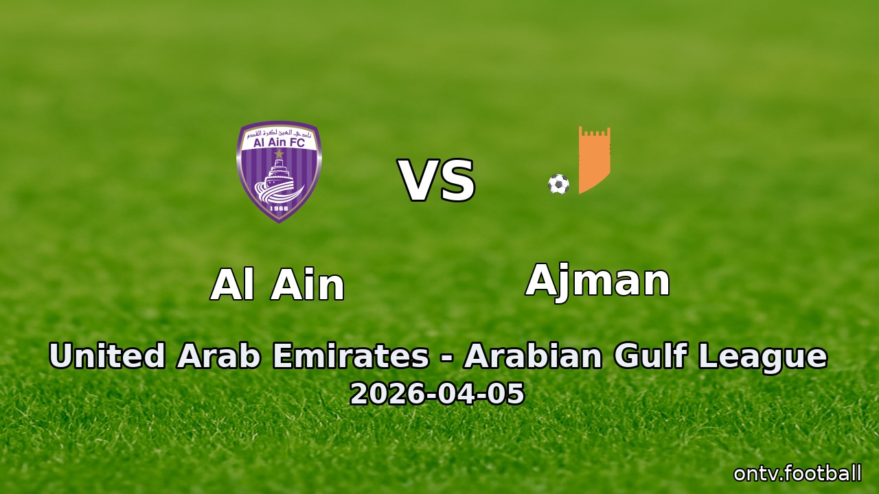 Al Ain vs Ajman