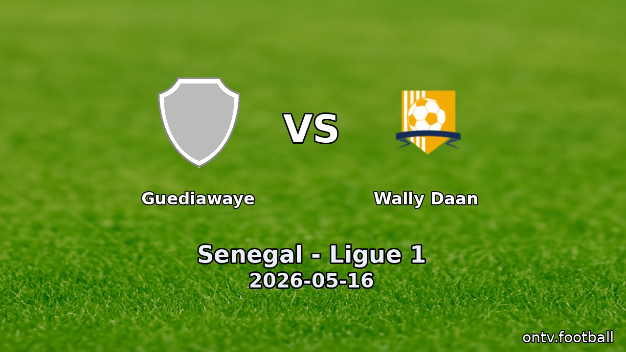 Guediawaye vs Wally Daan