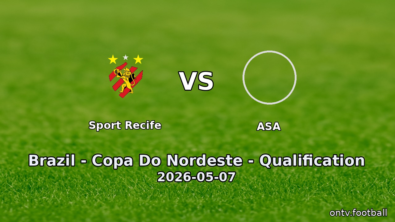 Sport Recife vs ASA