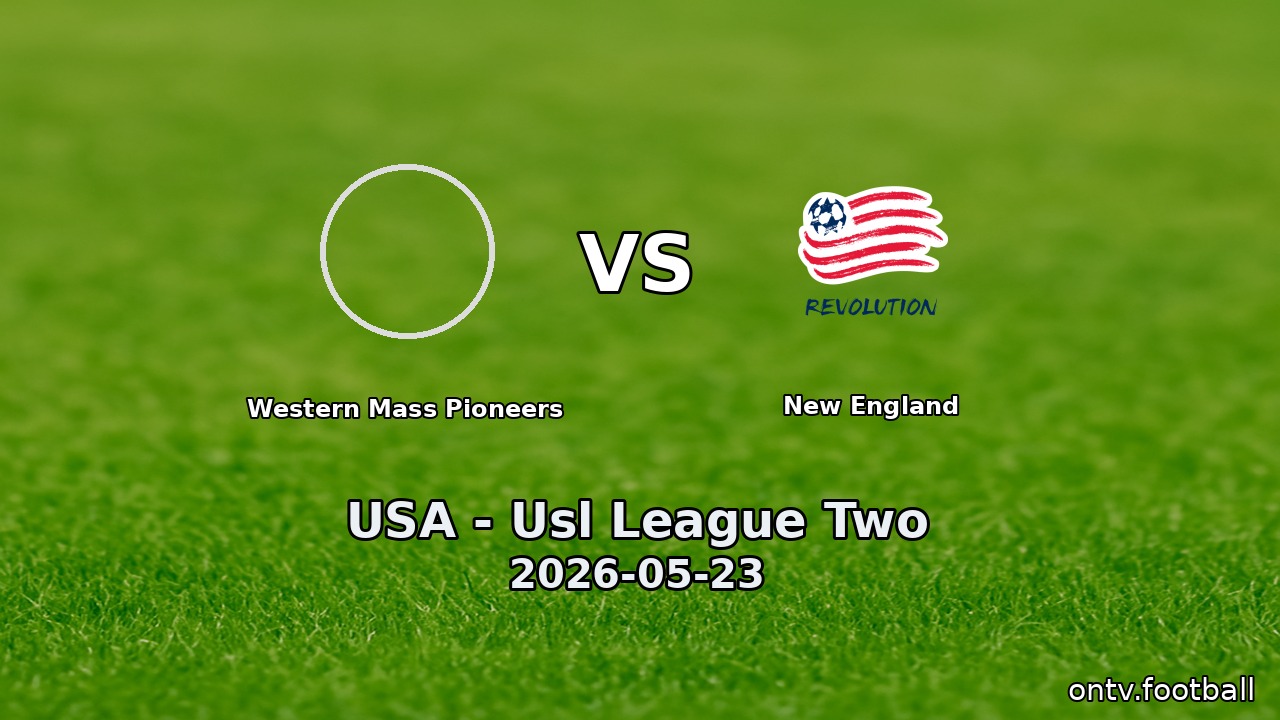Western Mass Pioneers vs New England