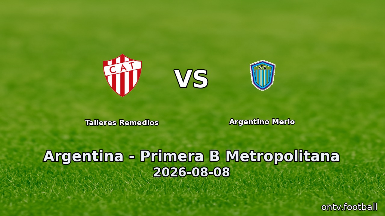 Talleres Remedios vs Argentino Merlo