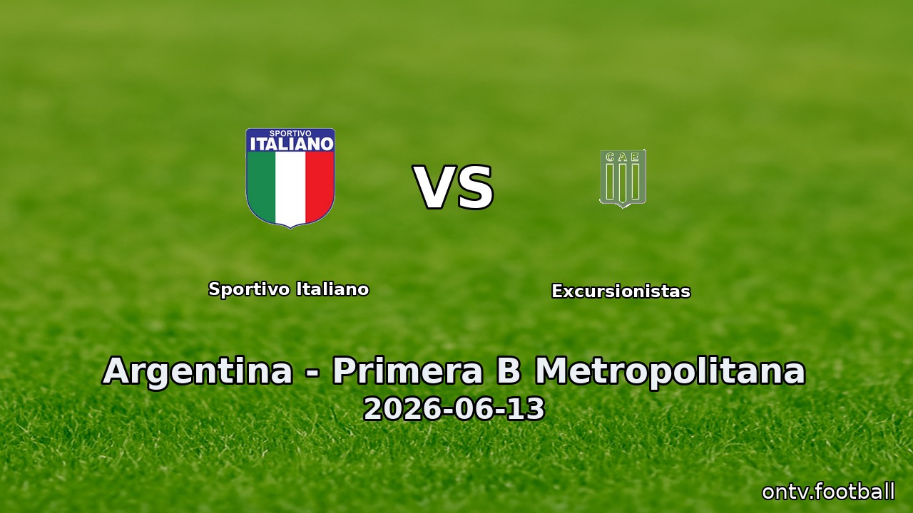 Sportivo Italiano vs Excursionistas