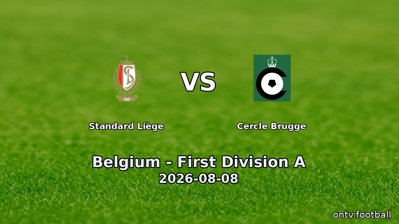Standard Liège vs Cercle Brugge