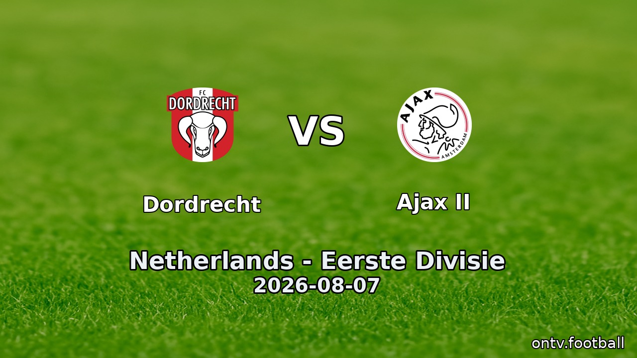 Dordrecht vs Ajax II