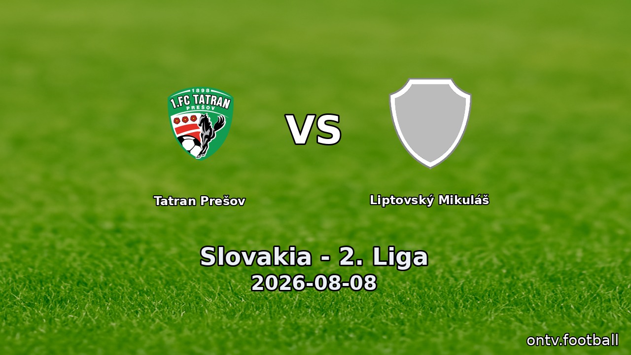 Tatran Prešov vs Liptovský Mikuláš