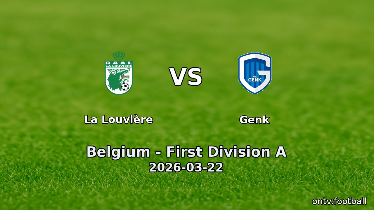La Louvière vs Genk