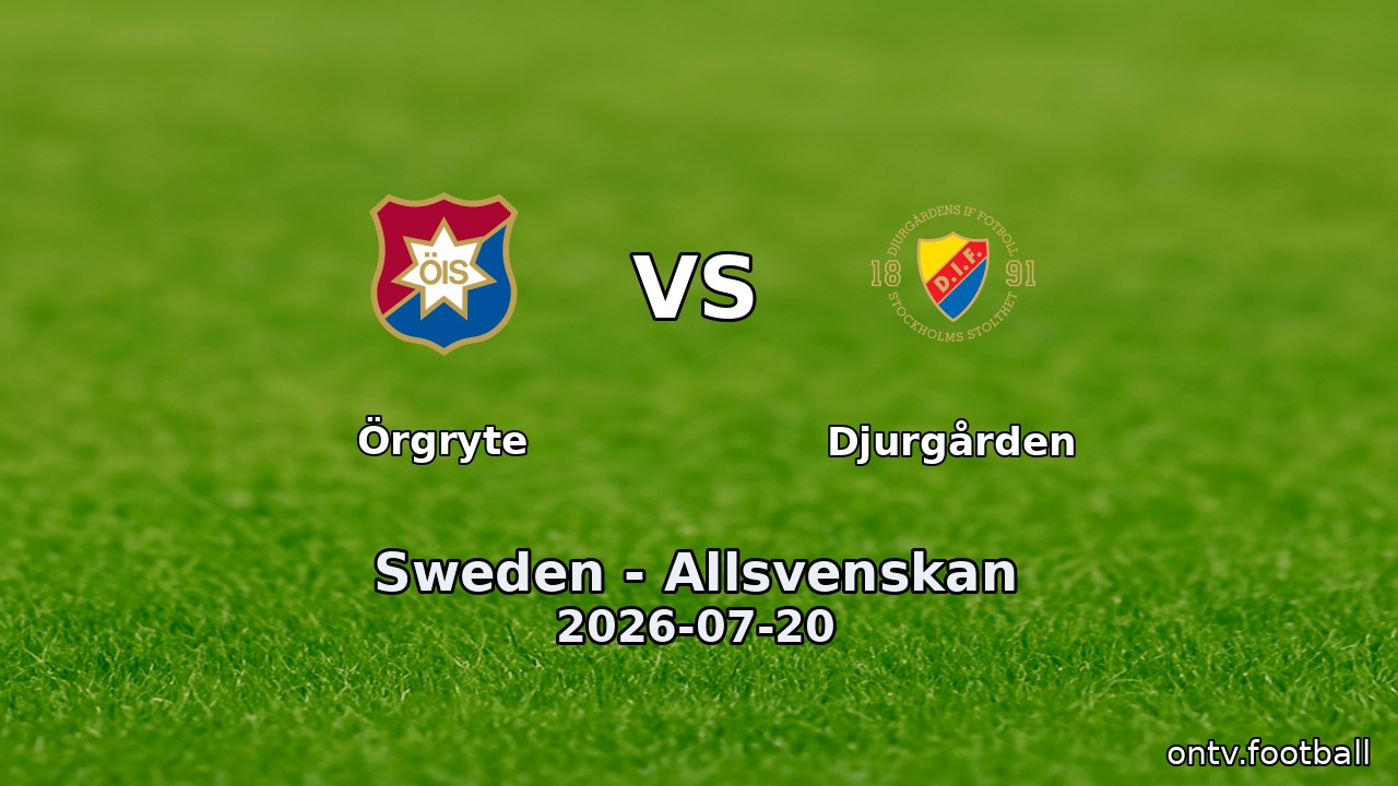 Örgryte vs Djurgården
