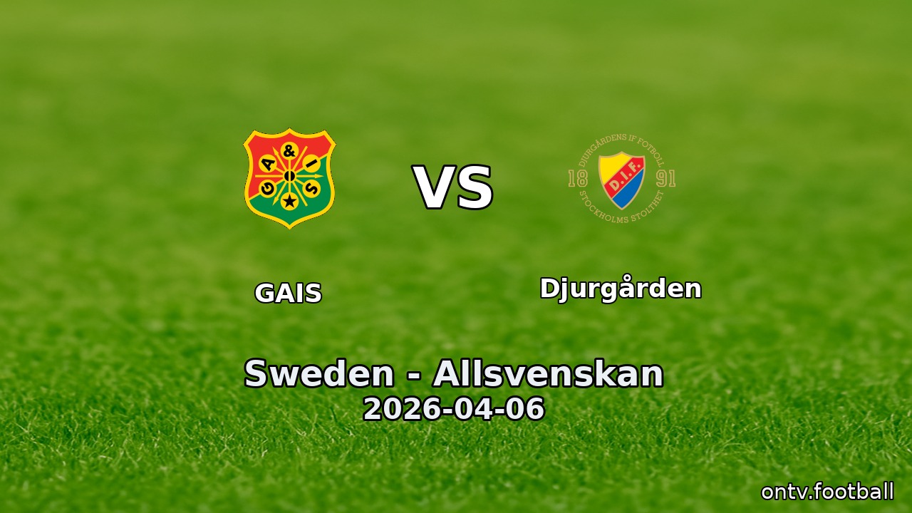 GAIS vs Djurgården