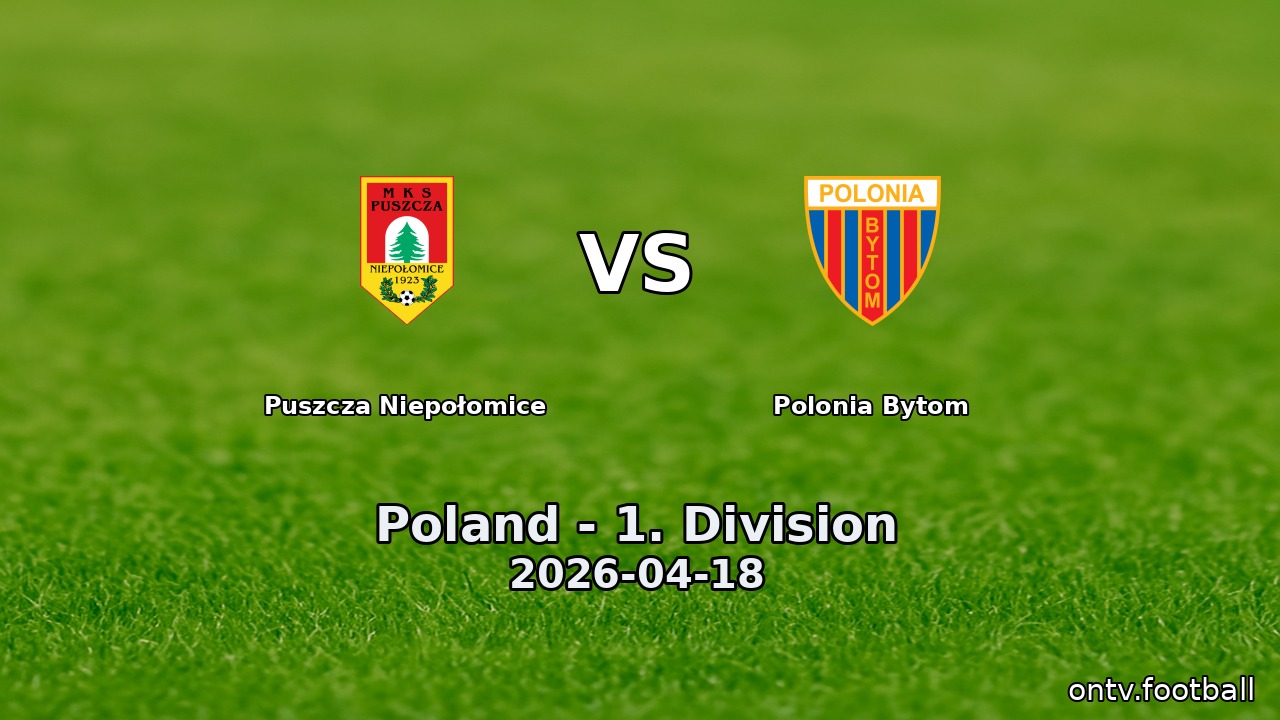 Puszcza Niepołomice vs Polonia Bytom