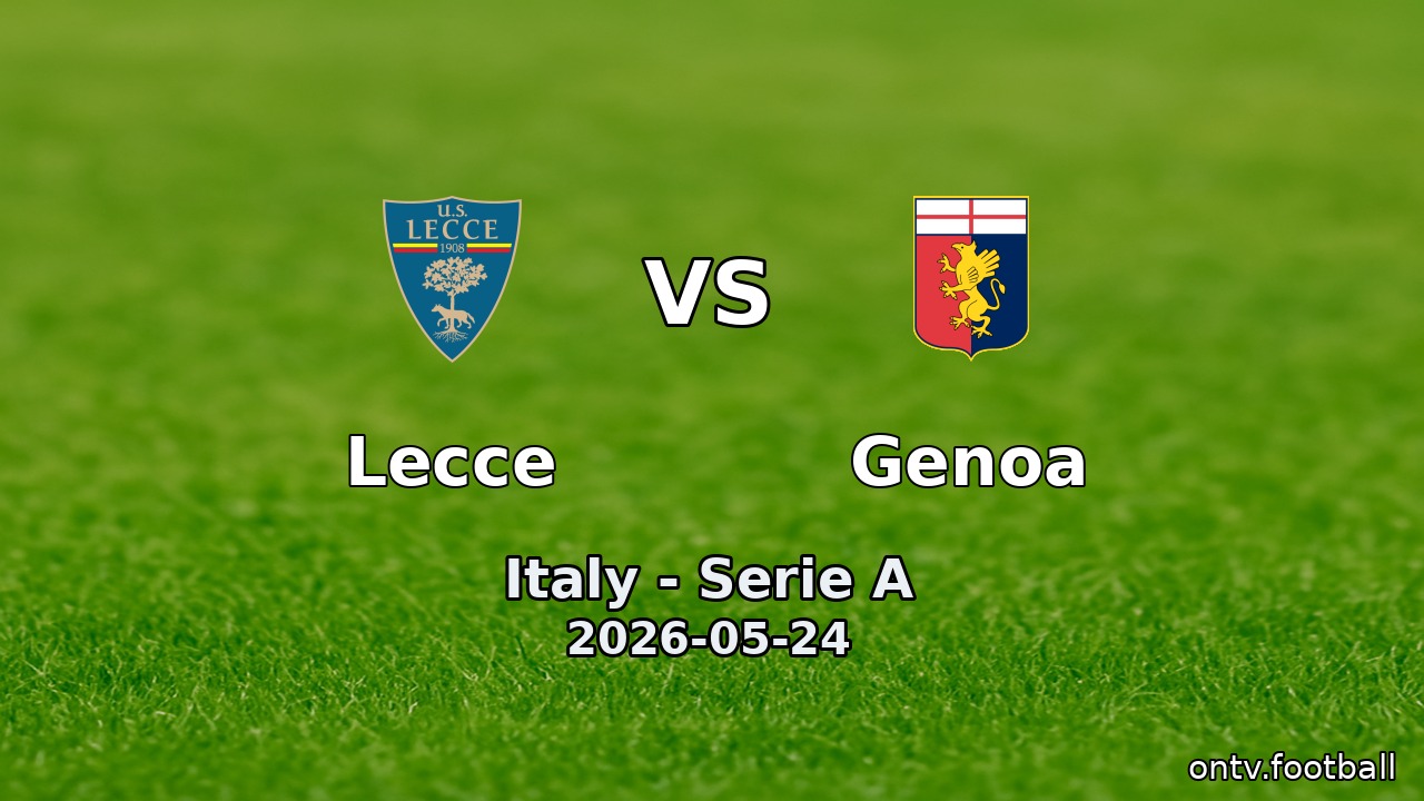 Lecce vs Genoa