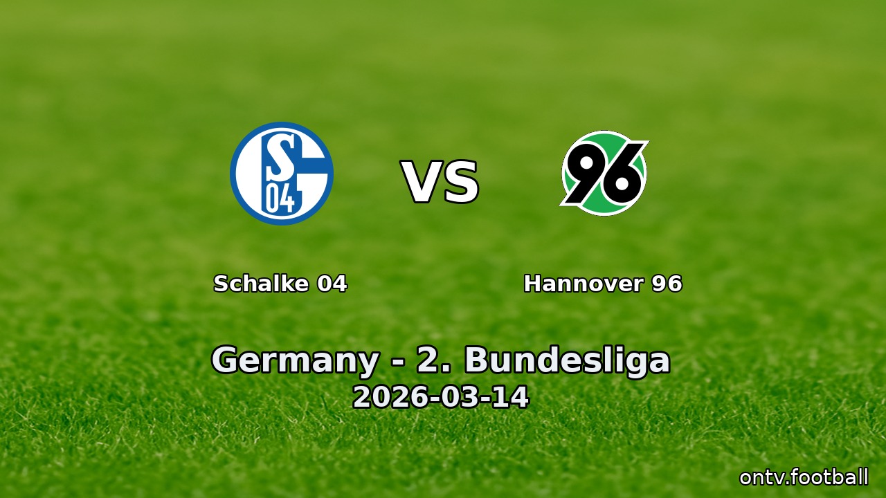 Schalke 04 vs Hannover 96