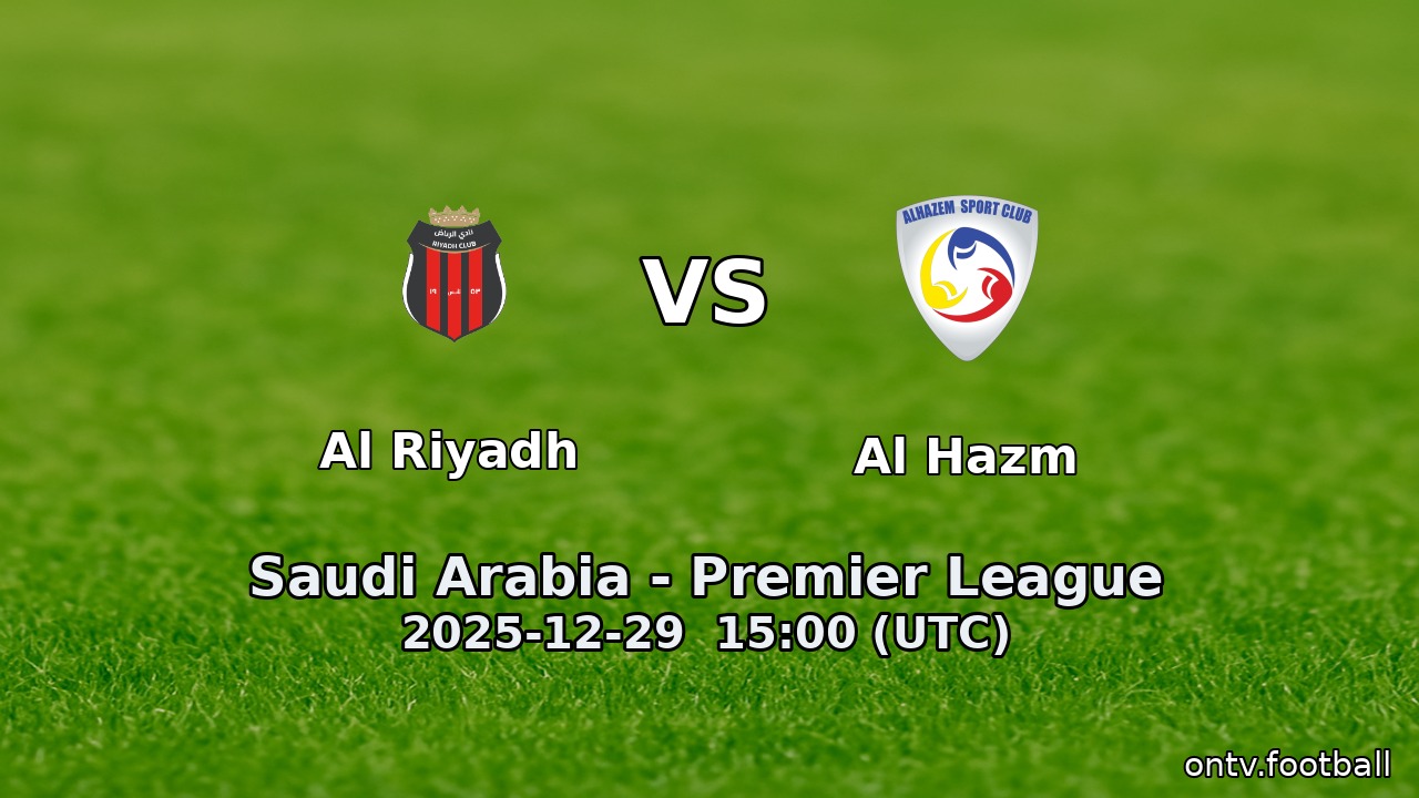 Al Riyadh vs Al Hazm