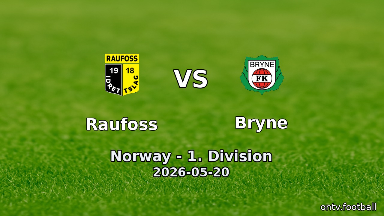 Raufoss vs Bryne
