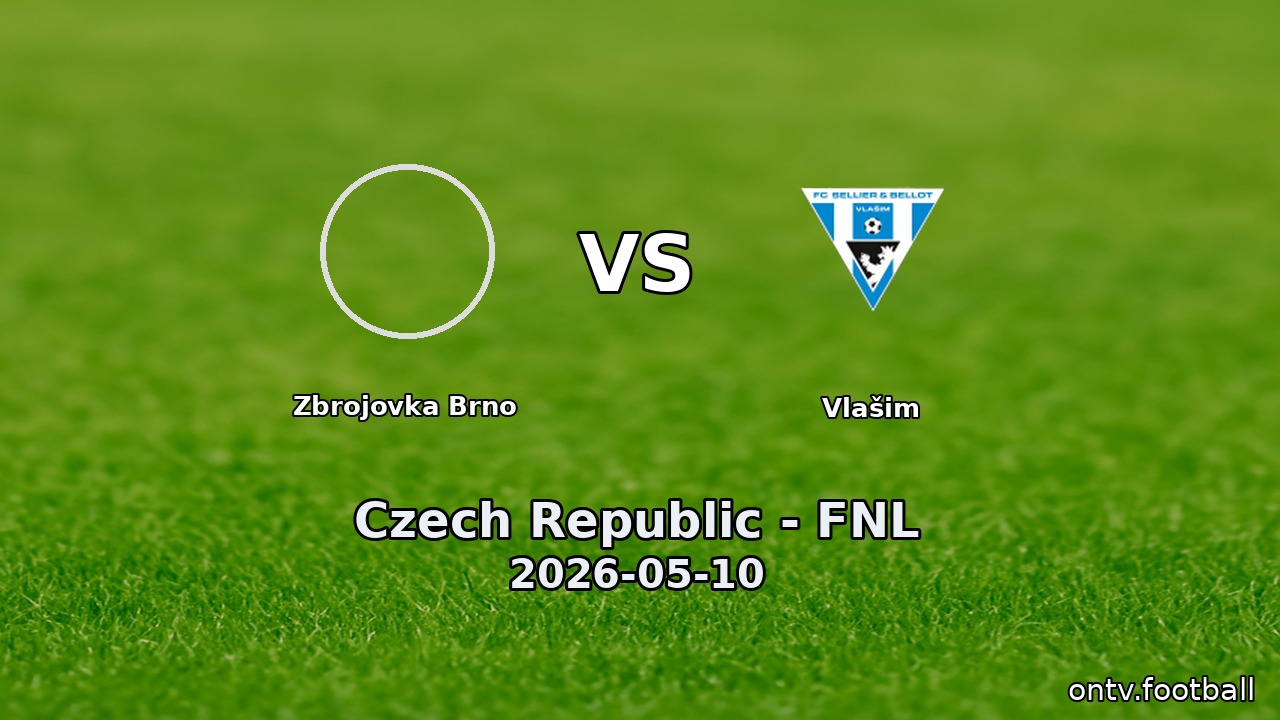 Zbrojovka Brno vs Vlašim