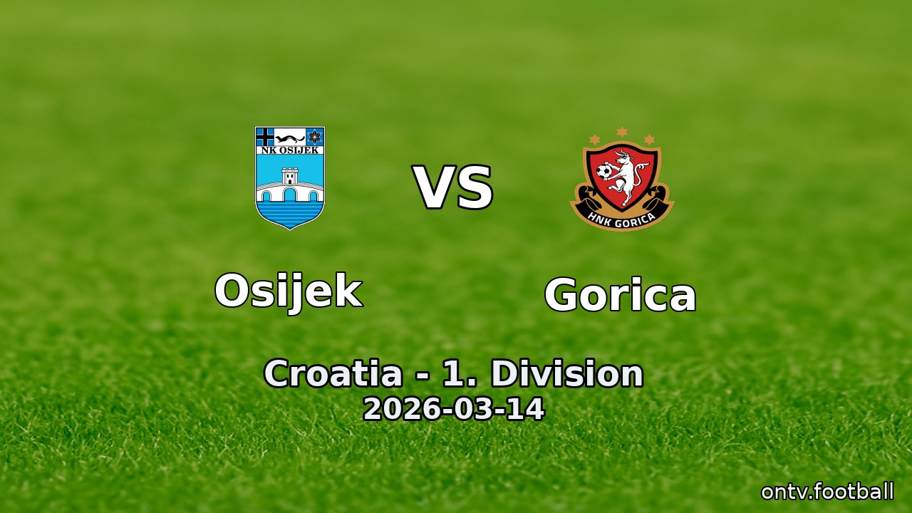 Osijek vs Gorica