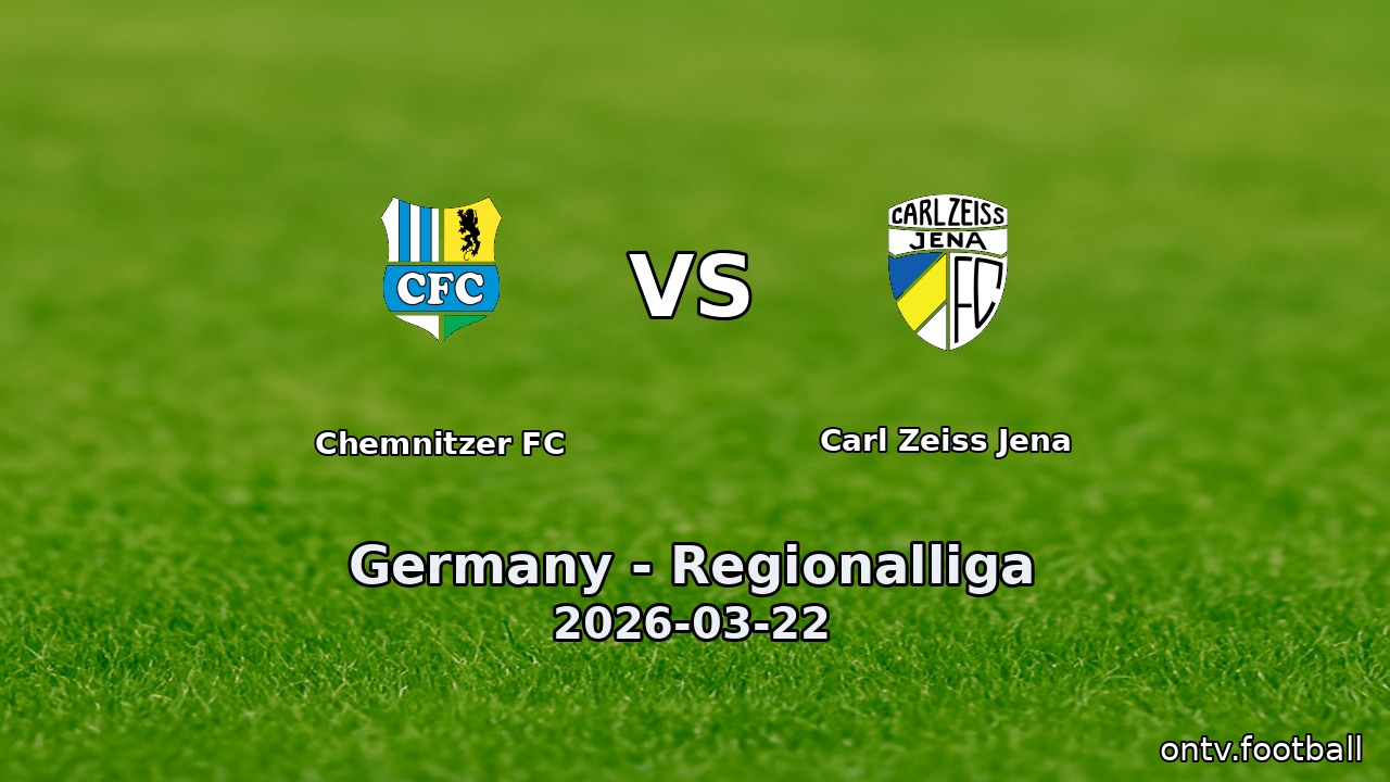 Chemnitzer FC vs Carl Zeiss Jena