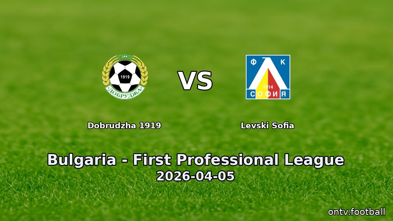 Dobrudzha 1919 vs Levski Sofia