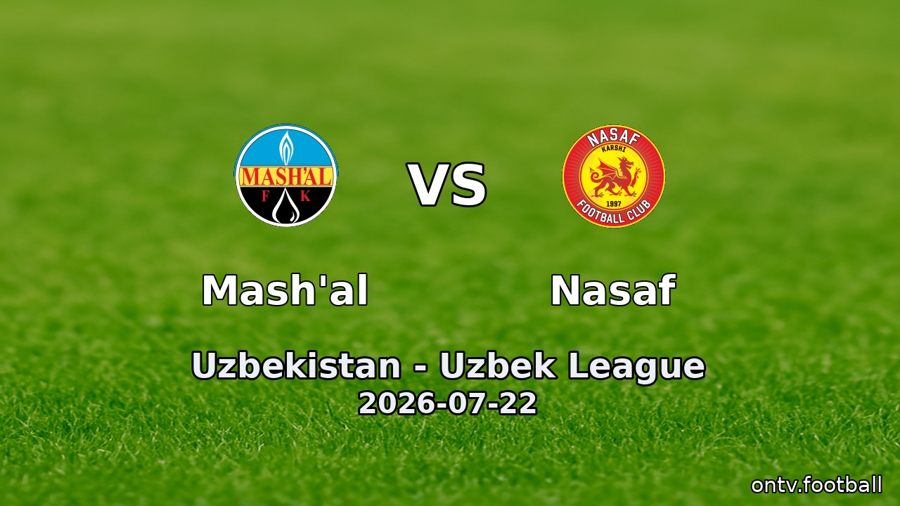 Mash'al vs Nasaf