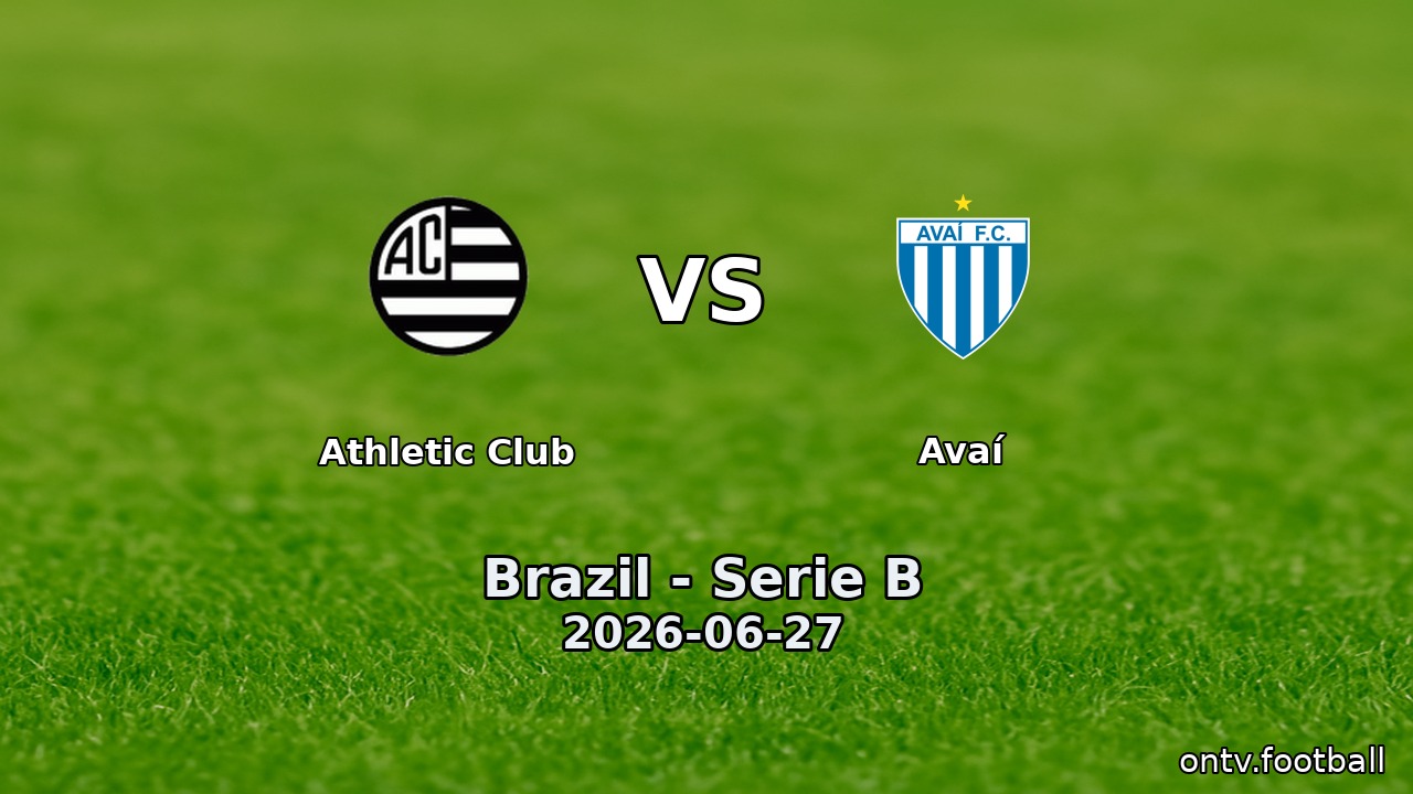 Athletic Club vs Avaí