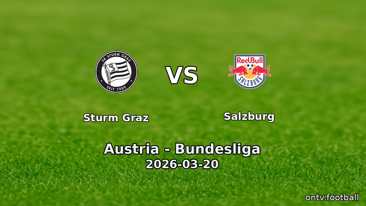 Sturm Graz vs Salzburg