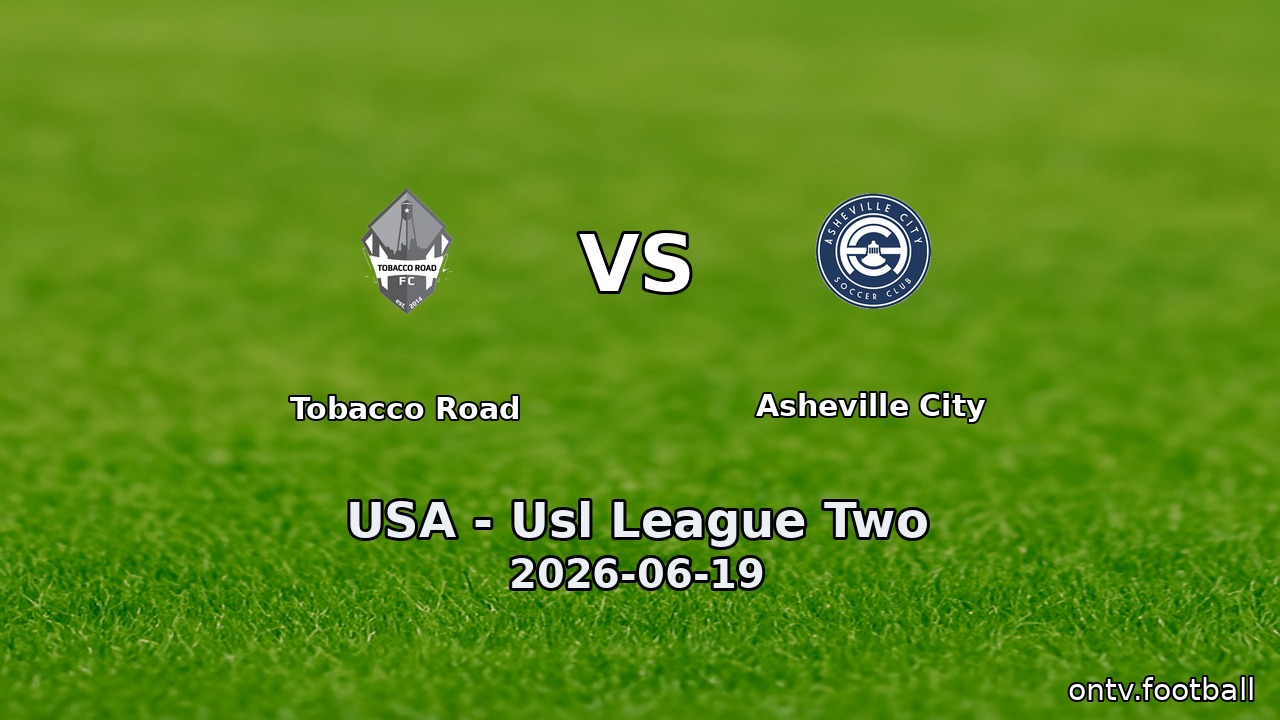 Tobacco Road vs Asheville City