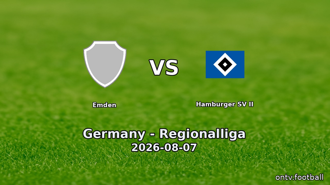 Emden vs Hamburger SV II