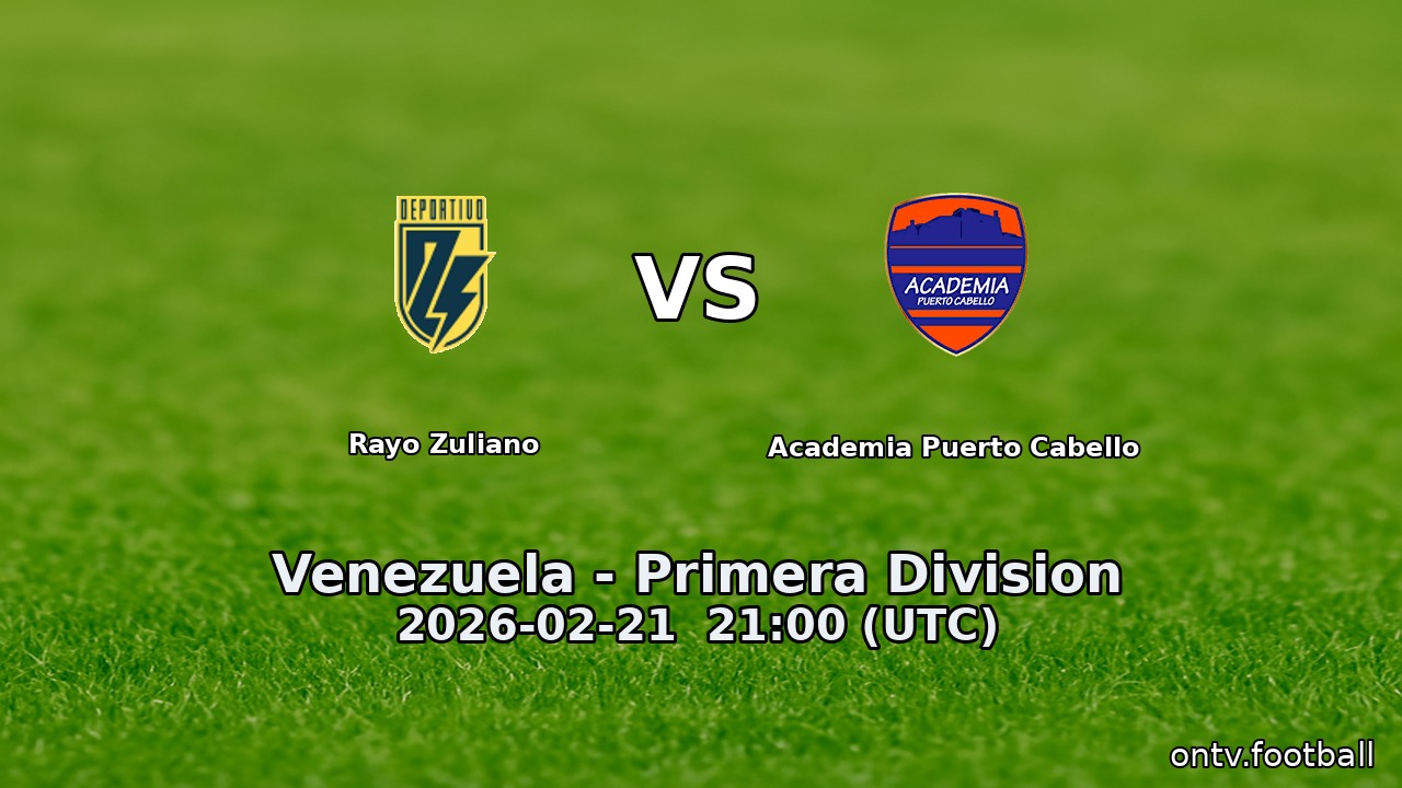 Rayo Zuliano vs Academia Puerto Cabello
