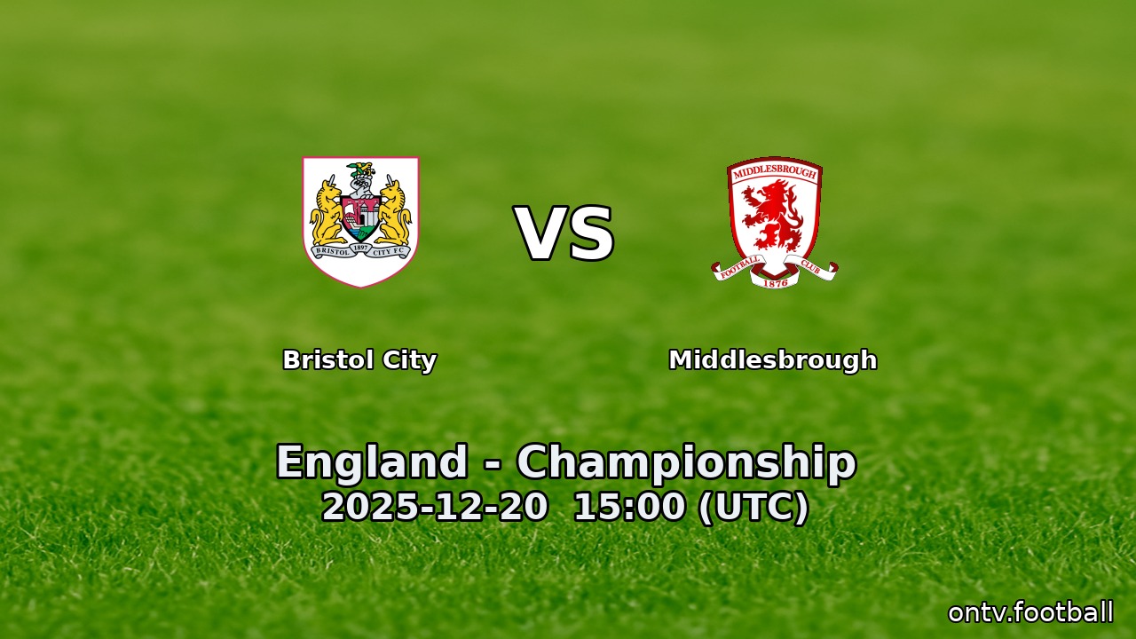 Bristol City vs Middlesbrough