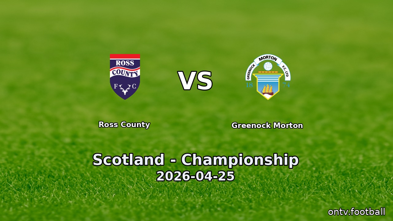 Ross County vs Greenock Morton