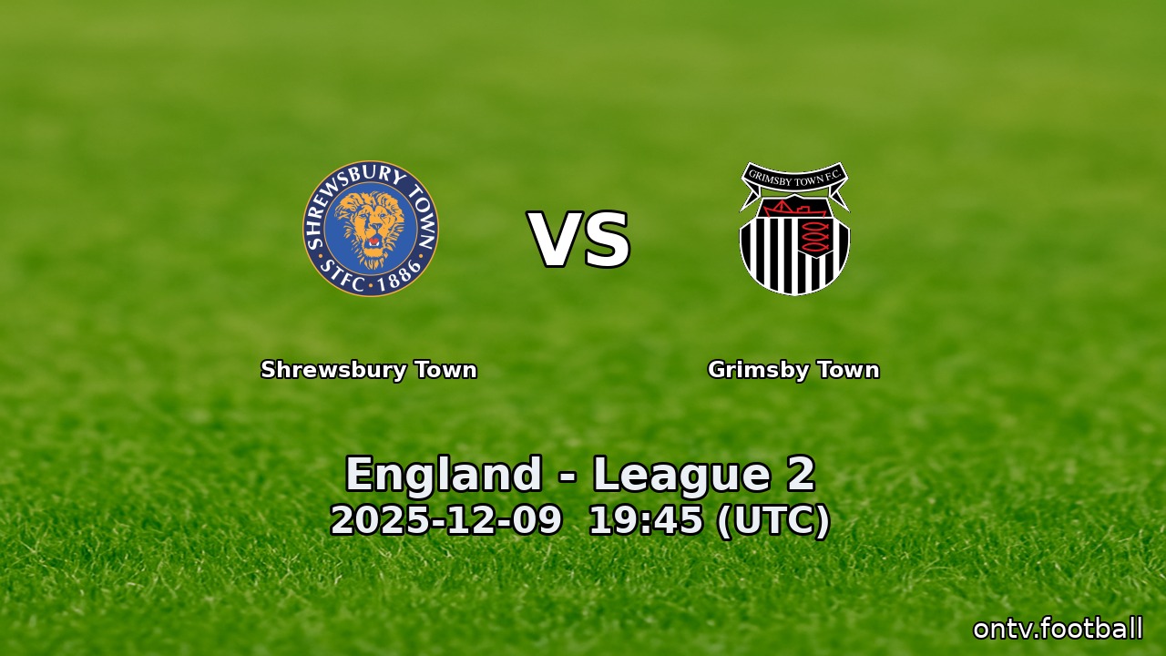 Shrewsbury Town vs Grimsby Town