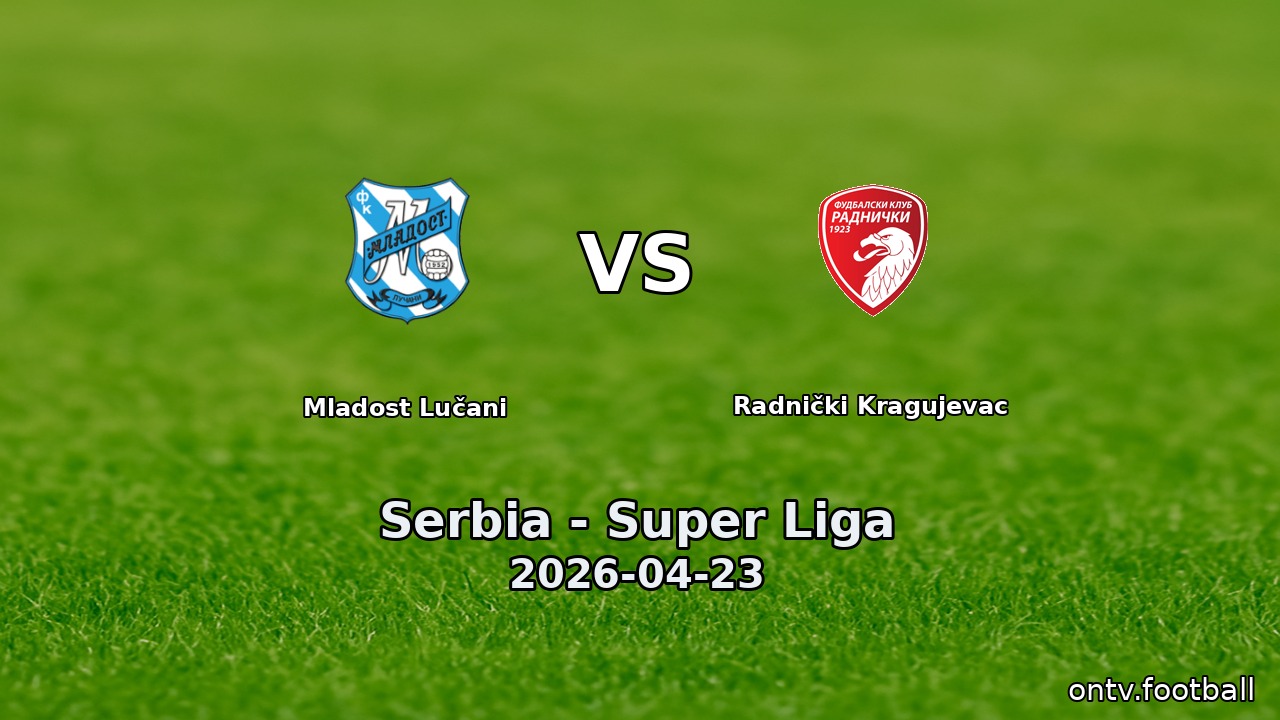 Mladost Lučani vs Radnički Kragujevac