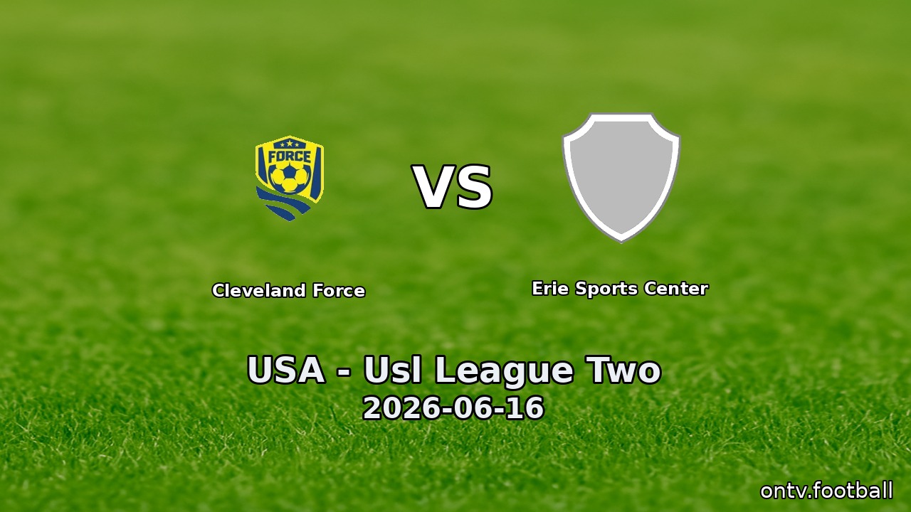Cleveland Force vs Erie Sports Center