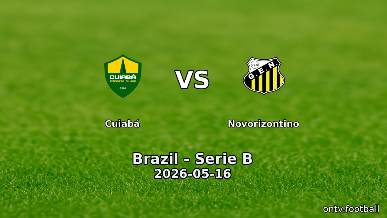 Cuiabá vs Novorizontino