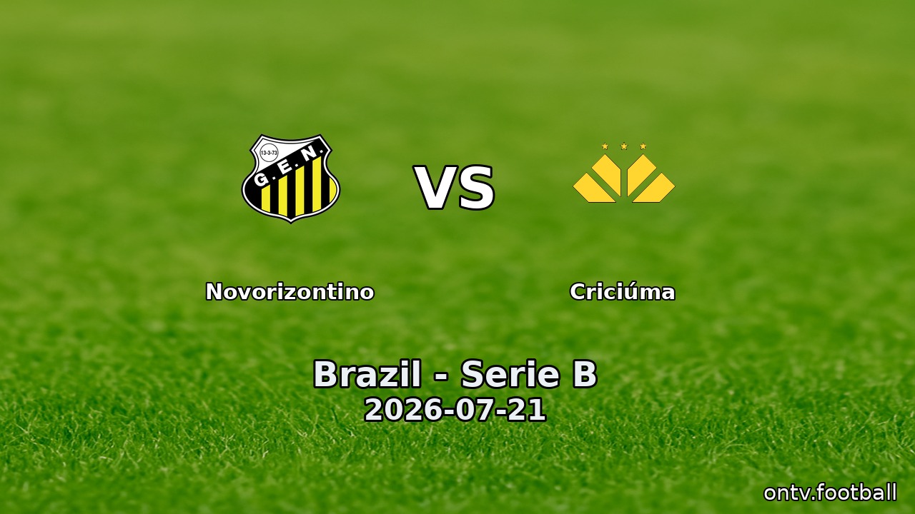 Novorizontino vs Criciúma