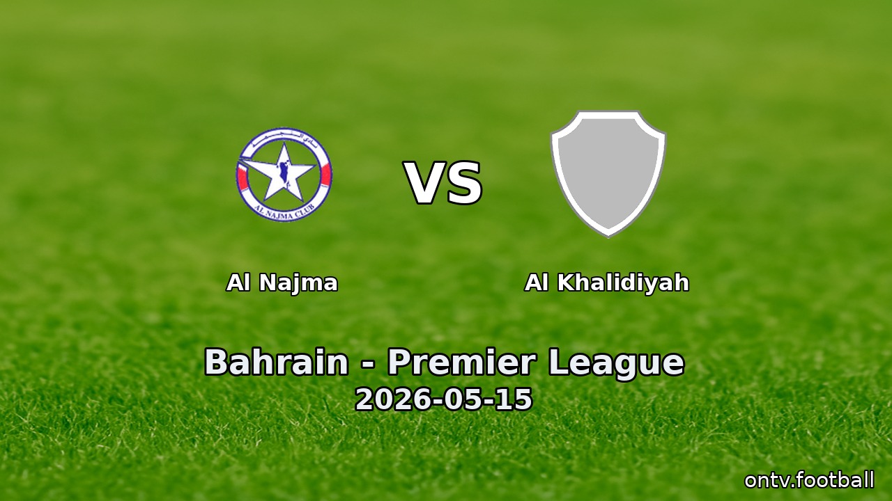 Al Najma vs Al Khalidiyah