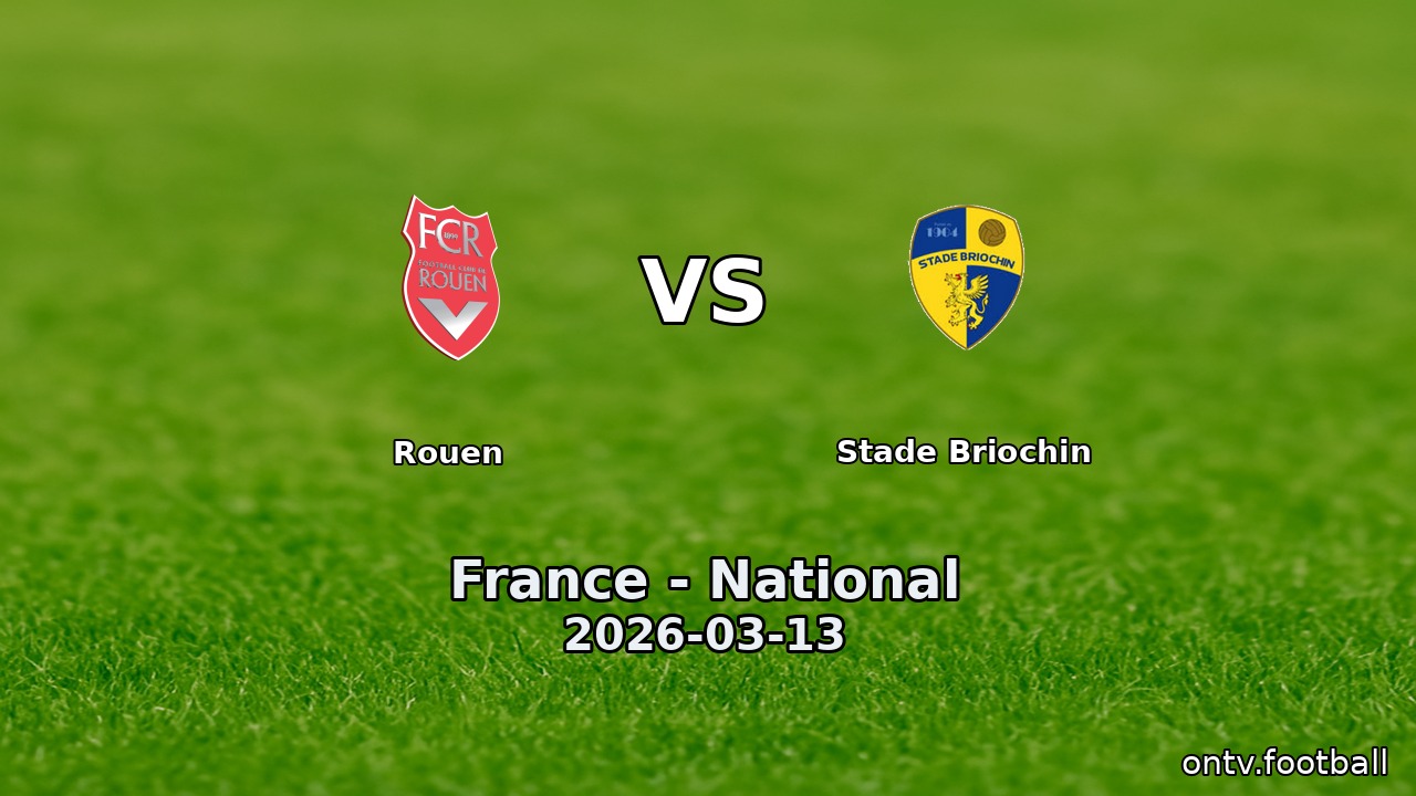 Rouen vs Stade Briochin