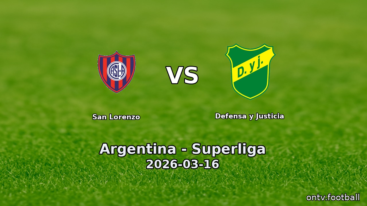 San Lorenzo vs Defensa y Justicia