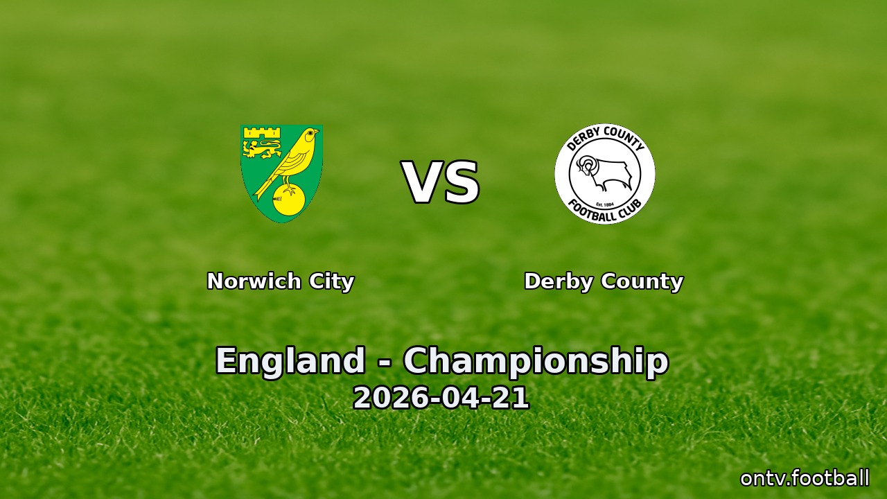 Norwich City vs Derby County