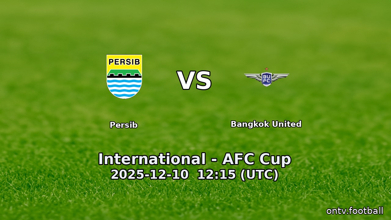 Persib vs Bangkok United